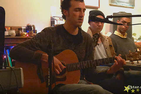 Carl Strickland at open mic