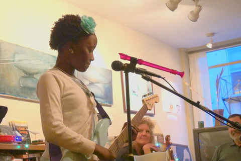 Zuri at open mic