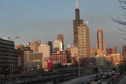 Moon over Chicago