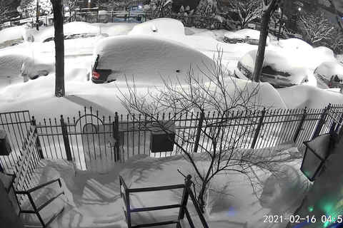 Chicago Snow time-lapse on February 15, 2021